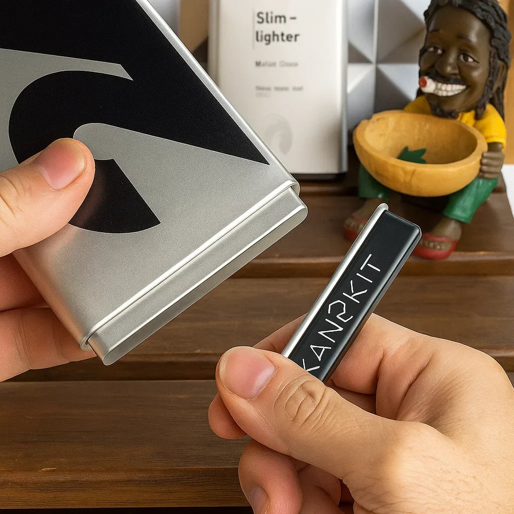 🌟 Portable Cigarette Case - Stainless Steel Design