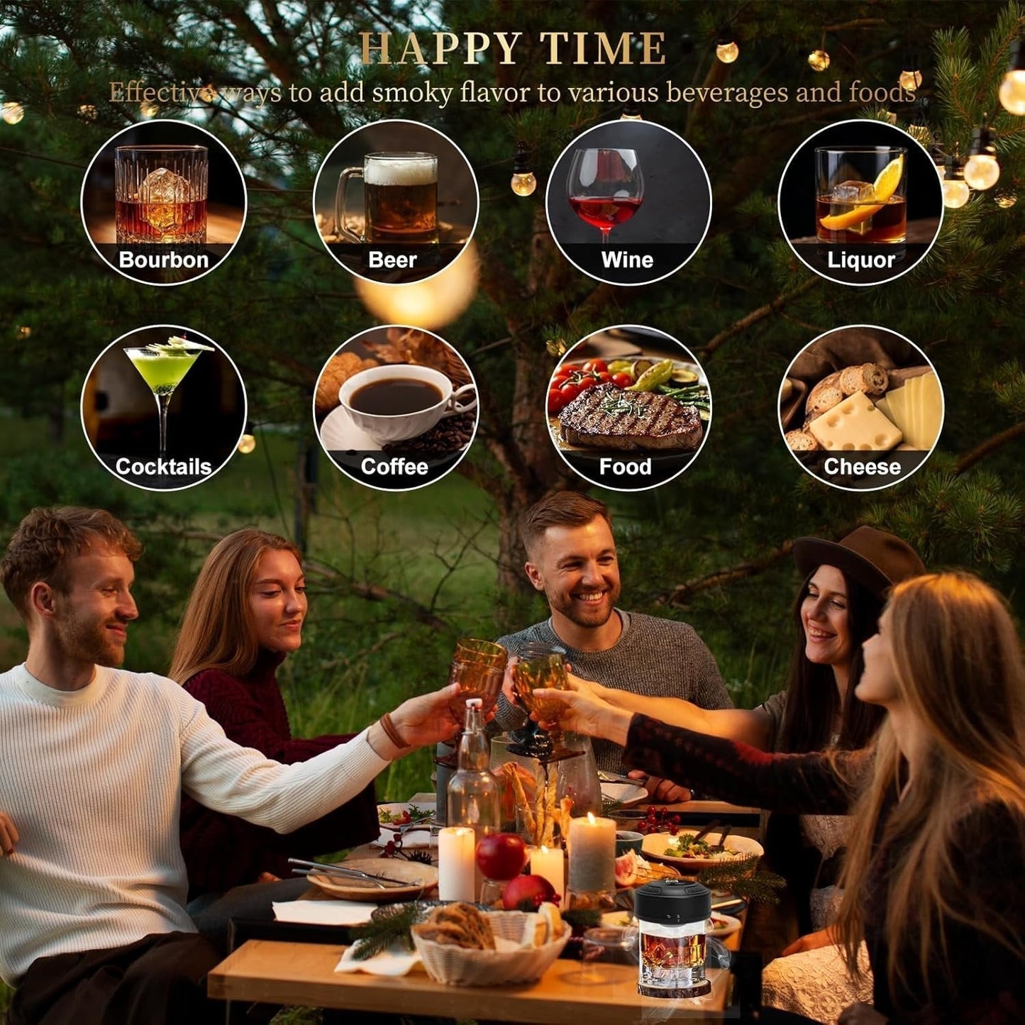 🔥 Electric Whiskey Smoker Kit