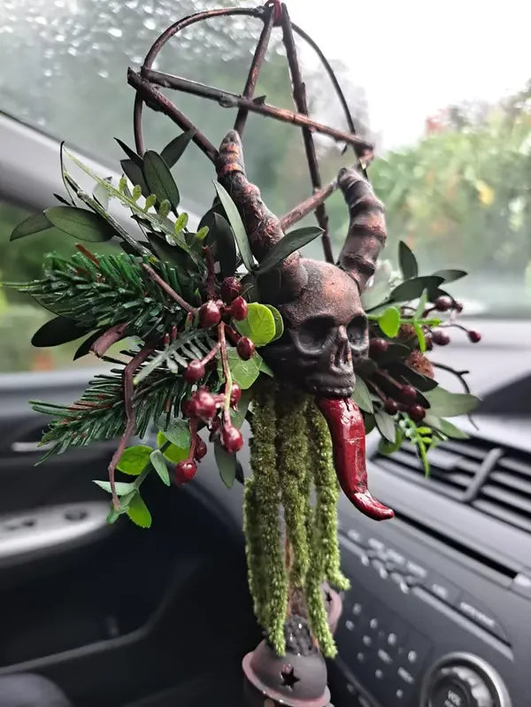 🔥 Last Day 50% OFF 💀Floral Skull Krampus Wreath 🔥 BUY 2 FREE SHIPPING