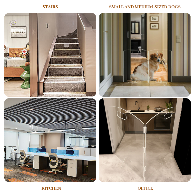 🛡️Clear Acrylic Pet Gate