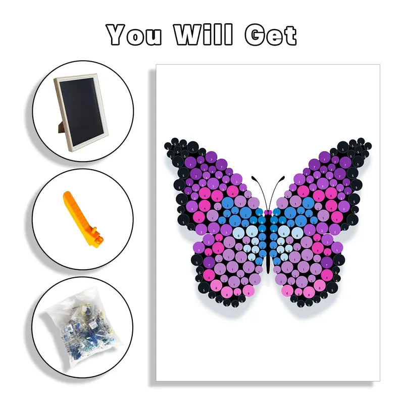 Butterfly Button Art Craft Kit