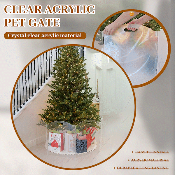 🛡️Clear Acrylic Pet Gate