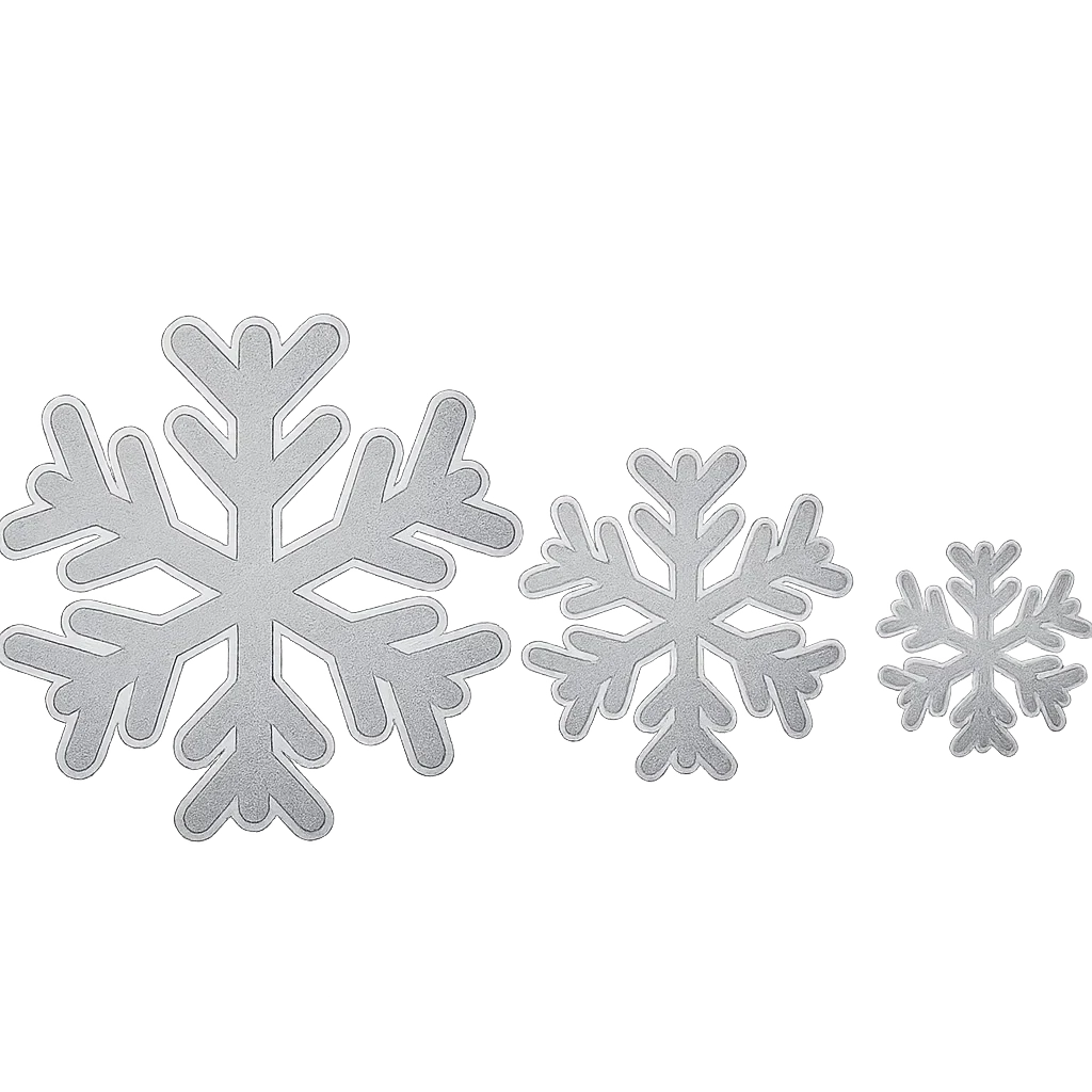 ❄️ Silver Snowflake Car Decal | Winter Car Sticker
